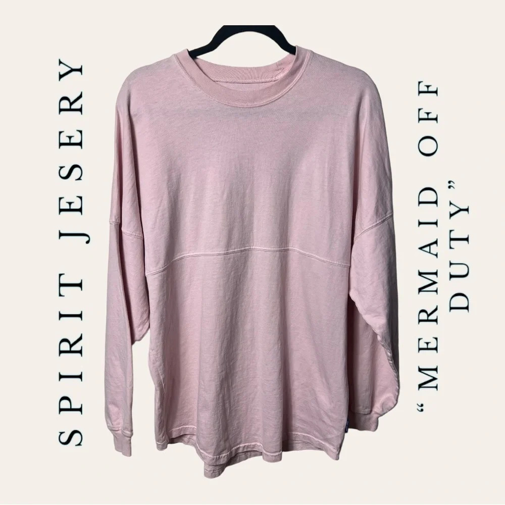 1119. SPIRIT JESERY “MERMAID OFF DUTY”‎ GLITTER PINK IN COLOR SIZE SMALL